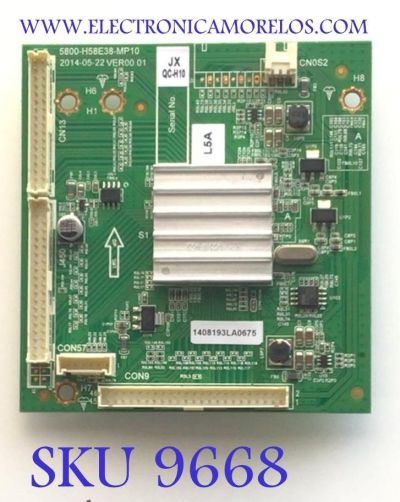  TARJETA INTERFACE PARA TV LG / NUMERO DE PARTE 1408193L / 5800-H58E38-MP10 / NUMERO DE PANEL LC600DUK-SGE1 